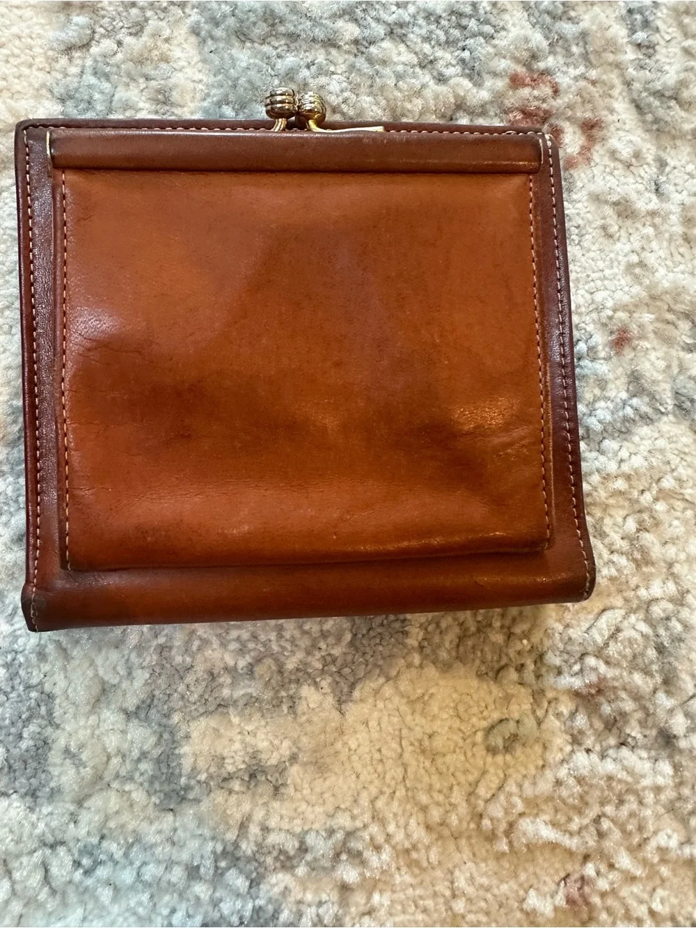 Vintage Dooney & Bourke Black and Brown Pebbled Leather Portfolio